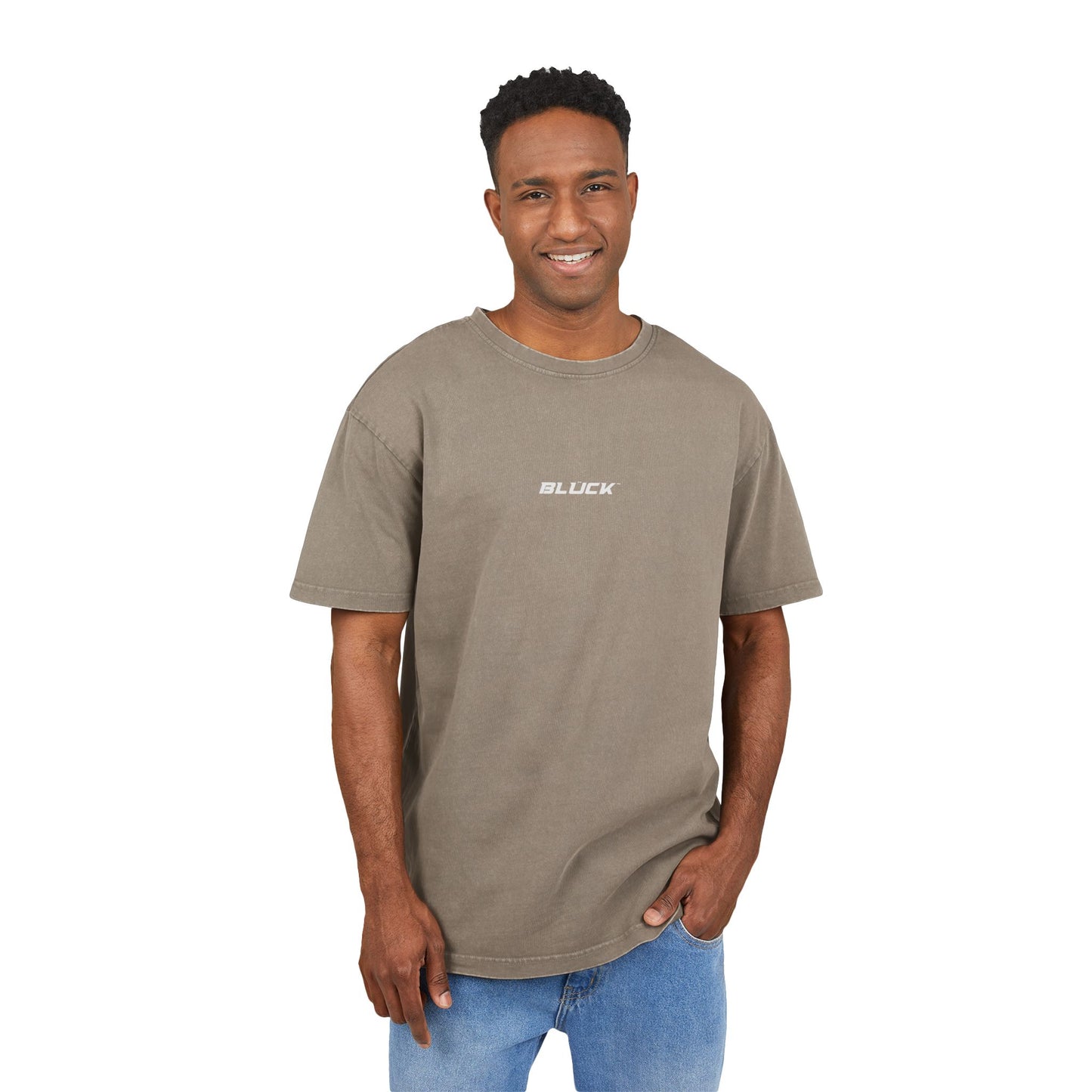 Washed Oversized Tee - Choose Life, Choose Blück