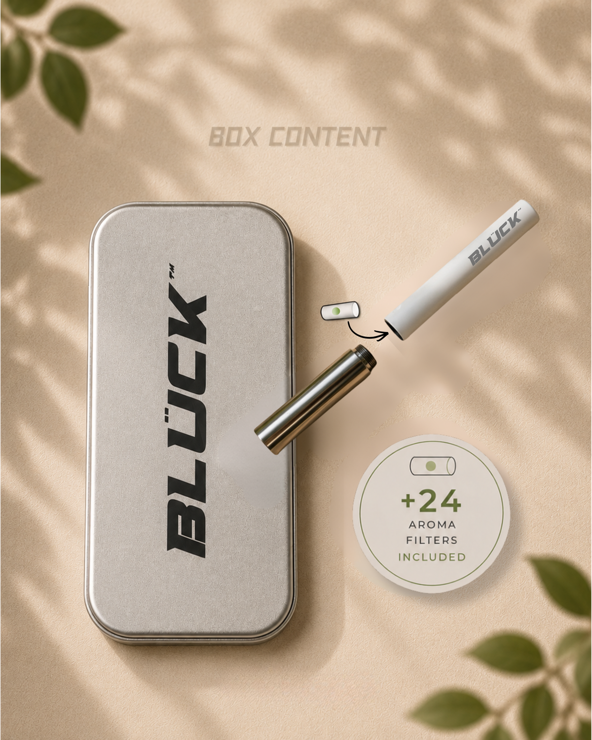 Bluck™ Inhaler + 24 Aroma Crushball Filters