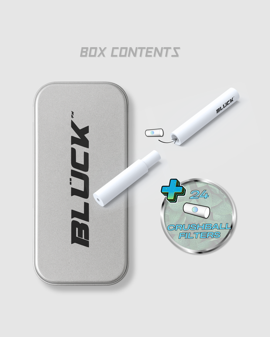 Bluck™– Inhaler + 24 Aroma Filters Crushable  (Perfect pack to break the habit)