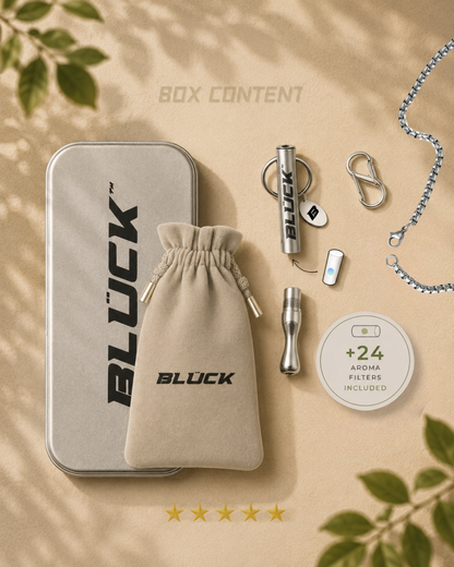 Bluck™ Pocket – Inhalateur aromatique discret + 24 filtres